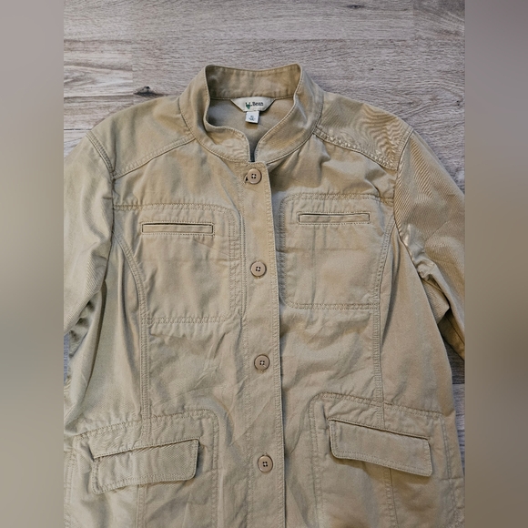 L L Bean Blazer Womens Size XL Full Button Long Sleeve Cotton Jacket 282451 - Picture 3 of 15
